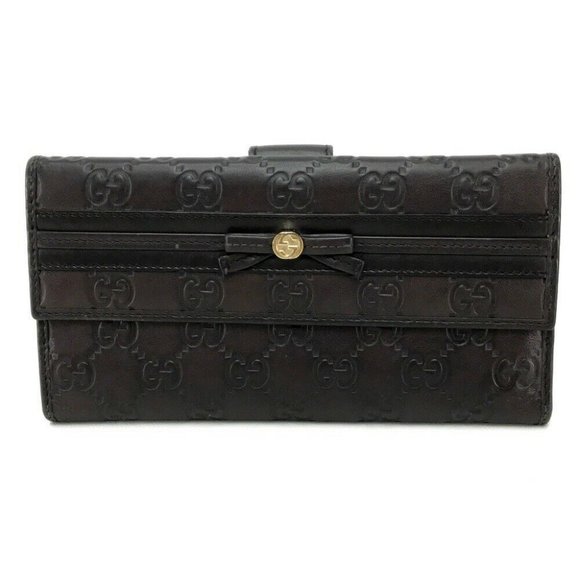 GUCCI 256933 Guccissima MAYFAIR Double Snap Tri-fo - Picture 1 of 9